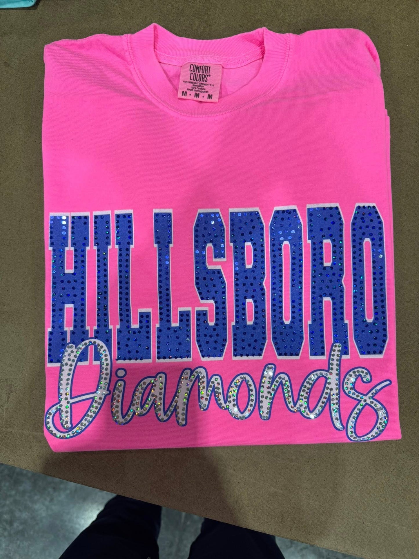 Custom Spangle Spirit Tees - BLOCK & SCRIPT - YOUTH & ADULT SIZES