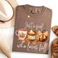 Just A Girl Espresso Comfort Color Short & Long Sleeve Tees & Sweatshirts - ADULTS