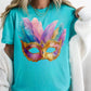 Mardi Gras Mask Teal Bella Canvas Graphic Tees - YOUTH & ADULT SIZES