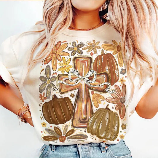 Fall Cross Bella Graphic Tees - YOUTH & ADULT  - ALL COLORS