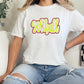 2025 CUSTOM Sports Script Puff Glitter Outline Comfort Color Tees - YOUTH & ADULT SIZES