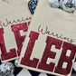 Embroidered Sequin Large Initial Applique Tees OR Sweatshirts - ADULTS