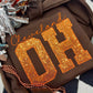 Embroidered Sequin Large Initial Applique Tees OR Sweatshirts - ADULTS