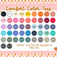 Embroidered Sequin Large Numbers Applique Tees OR Sweatshirts - ADULTS