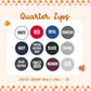 Embroidered Quarter Zip Sweatshirts - ADULTS