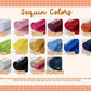 Embroidered Sequin Large Numbers Applique Tees OR Sweatshirts - ADULTS