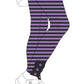 Brooke Leggings - Purple/Black Stripe