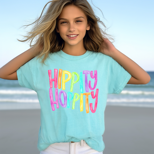 Hippity Hoppity Comfort Colors T-Shirt - YOUTH & ADULT SIZES - ALL COLORS