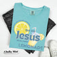 My Jesus He Be Makin Lemonade Chalky Mint Comfort Colors Graphic Tees - YOUTH & ADULT