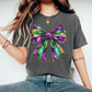 Mardi Gras Bow Pepper Comfort Colors Graphic Tees - ALL COLORS - YOUTH & ADULT SIZES