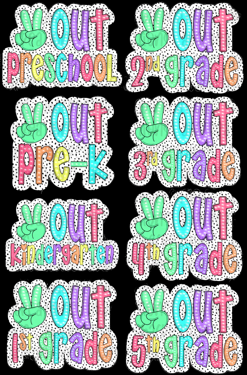 2025 Comfort Colors End of School T-Shirts -ALL COLORS - Youth & Adult Sizes