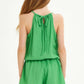 LIMITED RELEASE - ROMPER Self-Tie Sleeveless- PINK