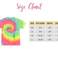 2025 Colortone Tie Dye End of School T-Shirts - BLUE GREEN - Youth & Adult Sizes