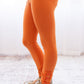 Brooke Leggings - Pumpkin - Madison Grace Clothing