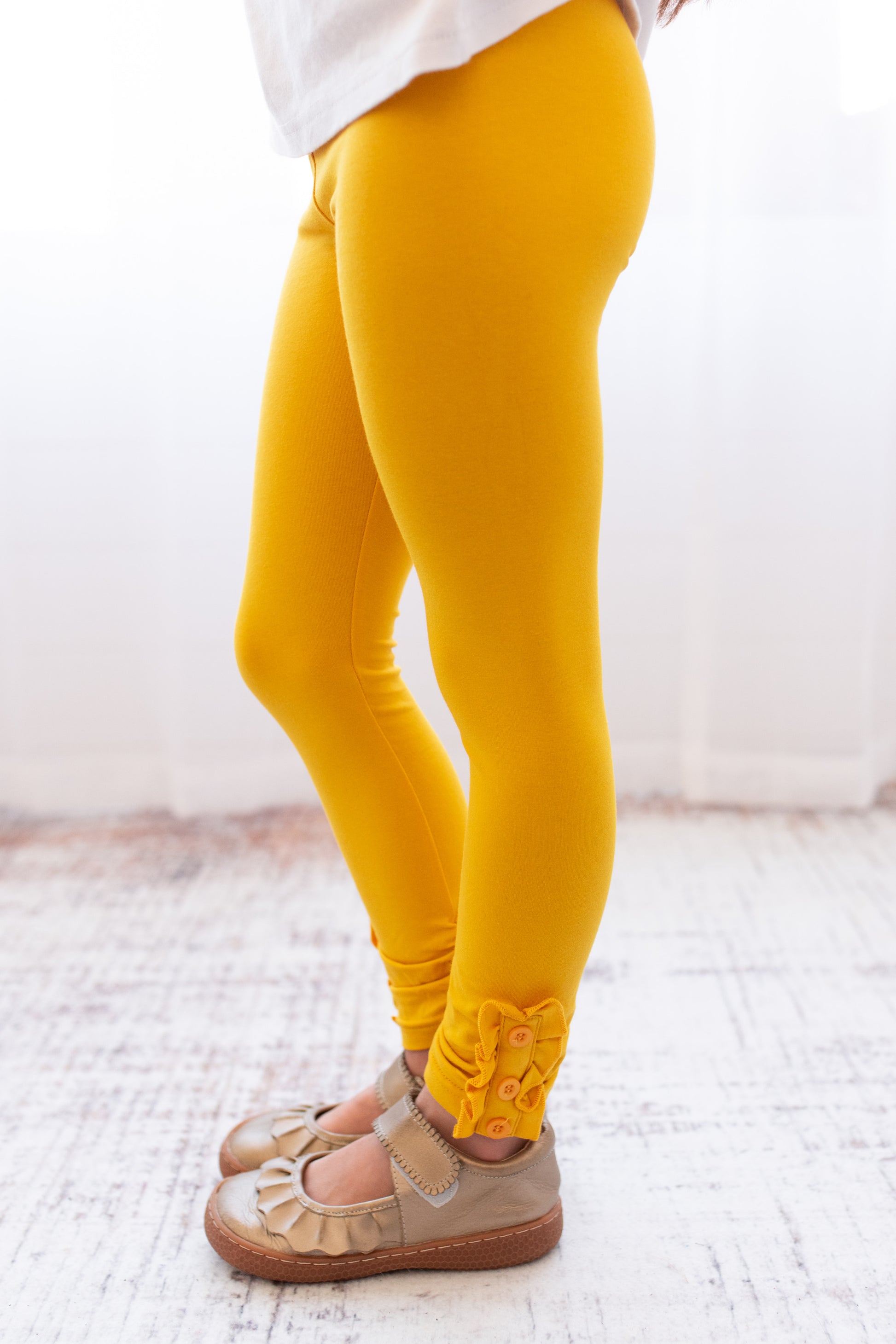 Brooke Leggings - Mustard - Madison Grace Clothing