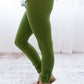 Brooke Leggings - Olive - Madison Grace Clothing