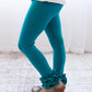 Ruffle Leggings - Teal - Madison Grace Clothing