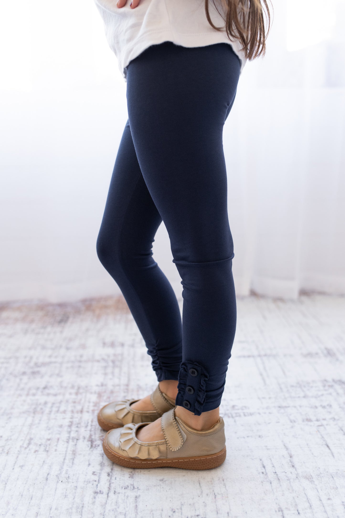 Brooke Leggings - Navy - Madison Grace Clothing