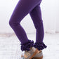 Ruffle Leggings - Purple - Madison Grace Clothing