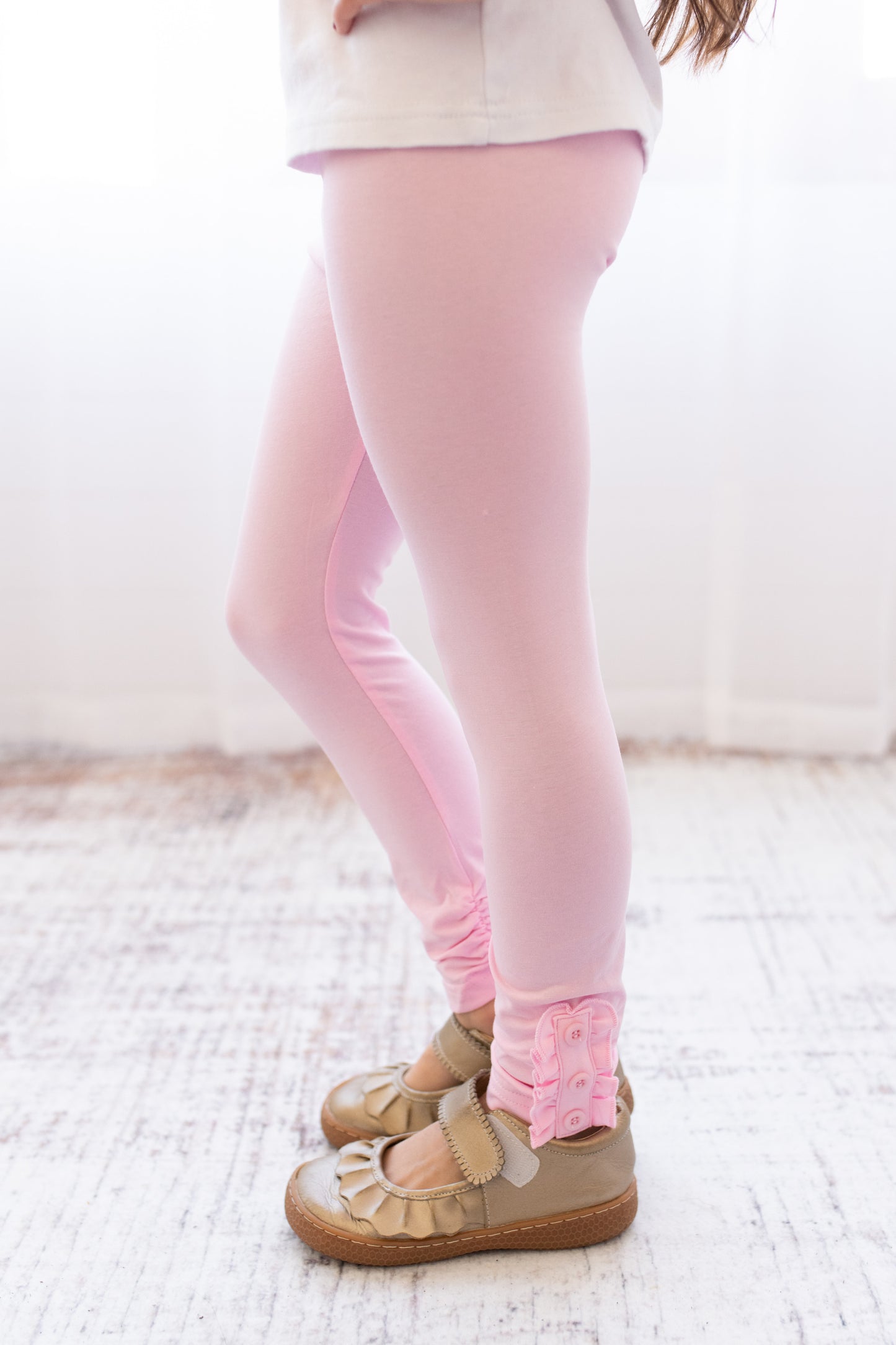 Brooke Leggings - Light Pink - Madison Grace Clothing