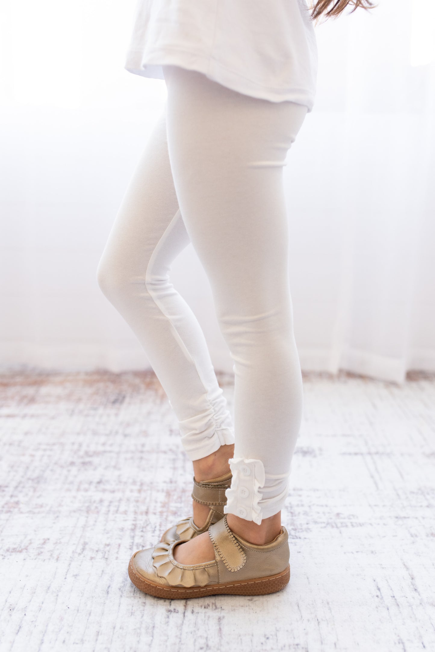 Brooke Leggings - Soft White - Madison Grace Clothing