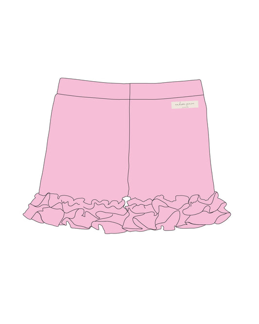 Ruffle Shorties - Light Pink - Love Millie Clothing