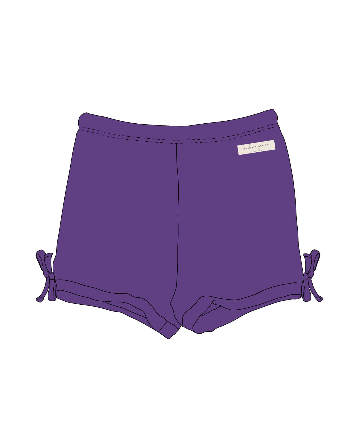 Simple Shorties - Purple - Love Millie Clothing