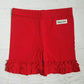 Ruffle Shorties - Red - Love Millie Clothing