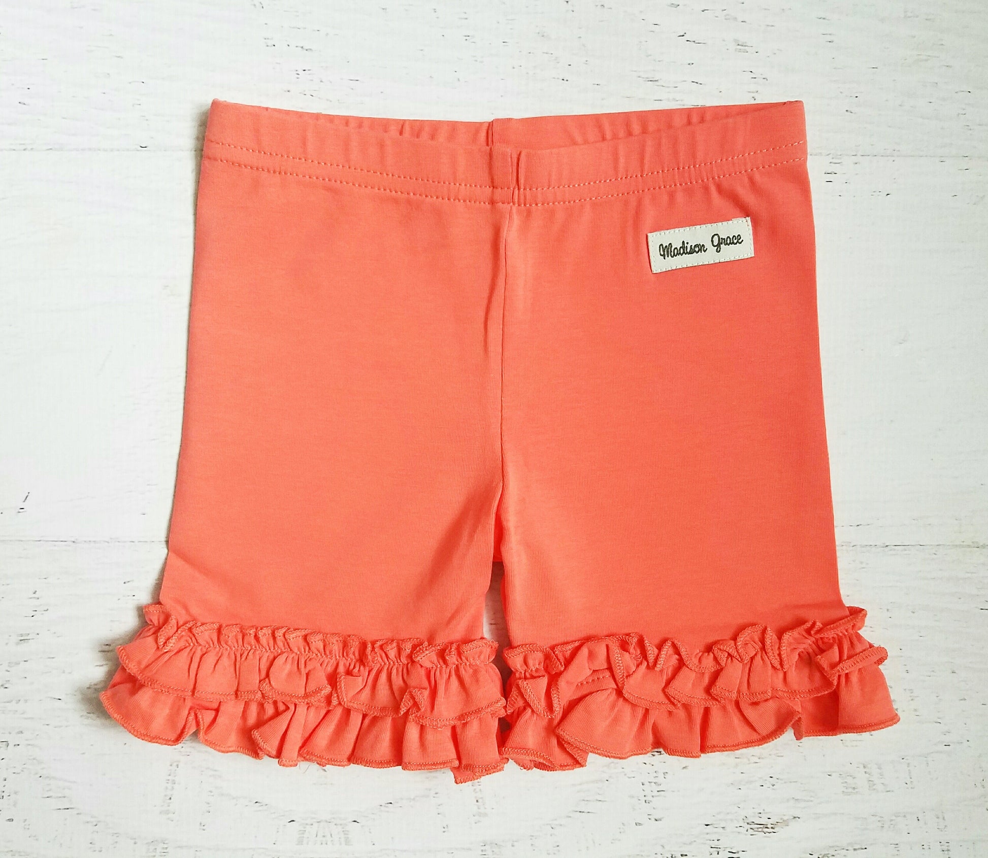 Ruffle Shorties - Coral - Love Millie Clothing