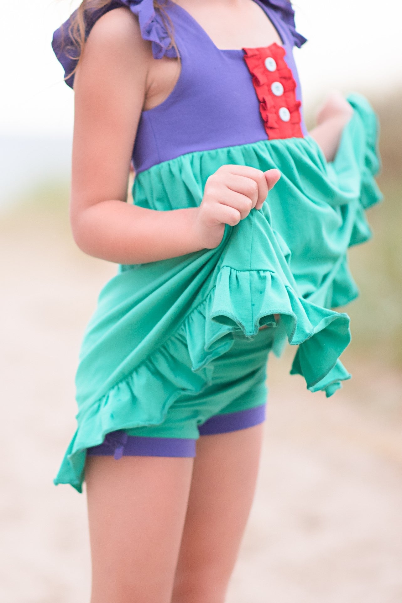 Ariel Inspired Simple Shorties - Madison Grace Clothing